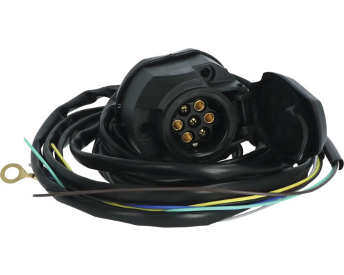 Prise de remorque avec câble et fiche à sept pôles