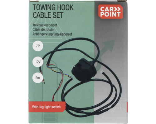 Jeu de câbles d''attelage avec interrupteur de feux de brouillard