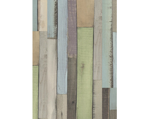 Papier peint avec motif de planches de bois
