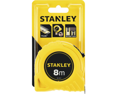 Mètre à ruban Stanley d''une longueur de 8 mètres dans l''emballage