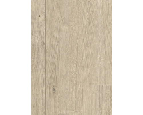 Nahaufnahme von Laminatboden mit Holzoptik.