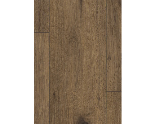 Nahaufnahme von Laminatboden in Holzoptik