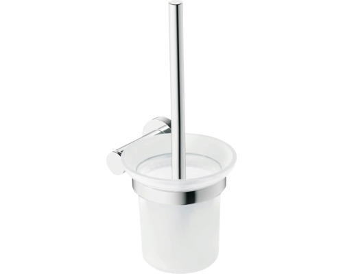 Garniture WC murale avec brosse et récipient