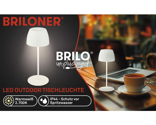 Lampe de table LED Briloner pour l''extérieur