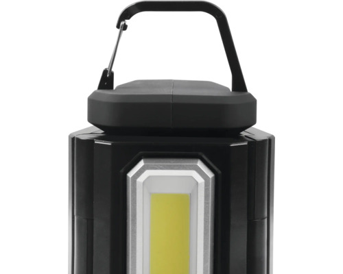 Lampe de travail noire avec poignée