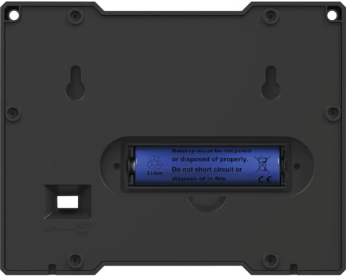 Arrière d''un appareil avec symbole de recyclage de la batterie