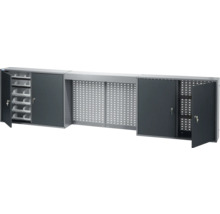 Armoire d'atelier avec portes coulissantes et paroi perforée