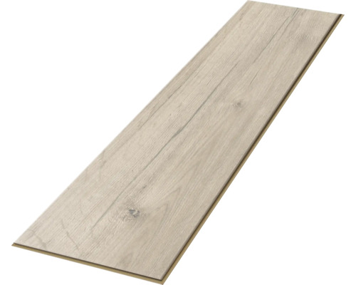 Einzelne Laminatdiele in Holzoptik.