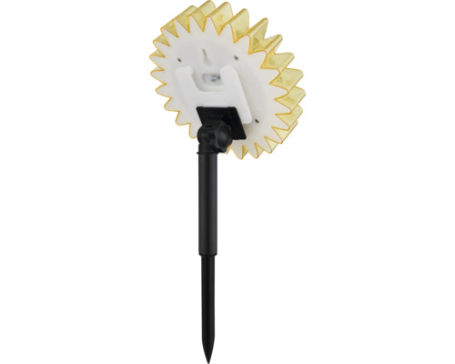 Solarleuchte mit Erdspieß im Sonnenblumen-Design für den Garten