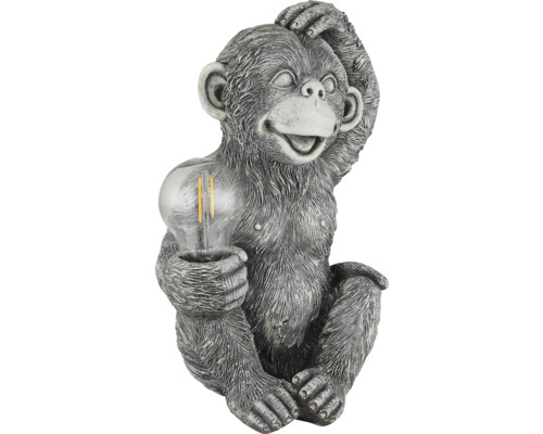 Dekorative Affenlampe aus Kunstharz mit Glühbirne