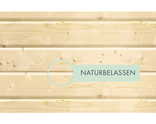 Holzwand mit dem Text Natur belassen