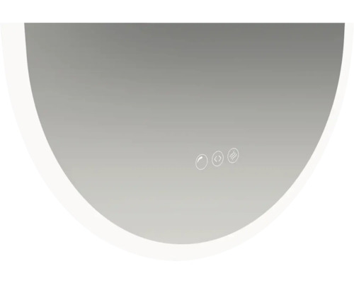 Fragment de miroir avec interrupteurs tactiles