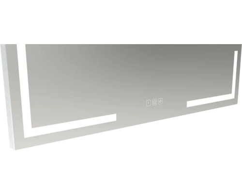 Miroir rectangulaire avec éclairage LED