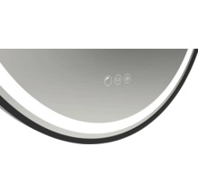 Vue détaillée d''un miroir avec fonction tactile pour l''utilisation