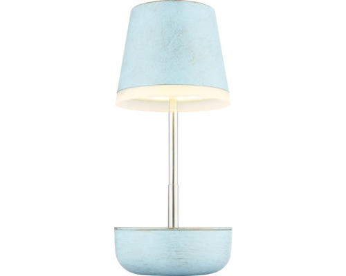 Tischleuchte mit Lampenschirm und Metallsockel