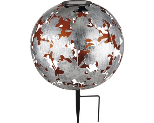 Dekorative Solarleuchte in Kugelform mit Erdspieß