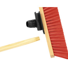 Balai à brosse avec poils et support de manche