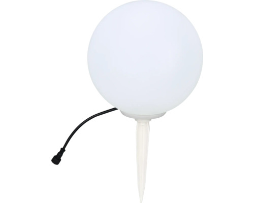 Lampe globe de jardin avec piquet de terre et câble d''alimentation