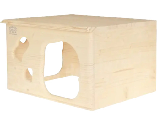 Kleintierhaus aus Holz mit Eingangsöffnungen