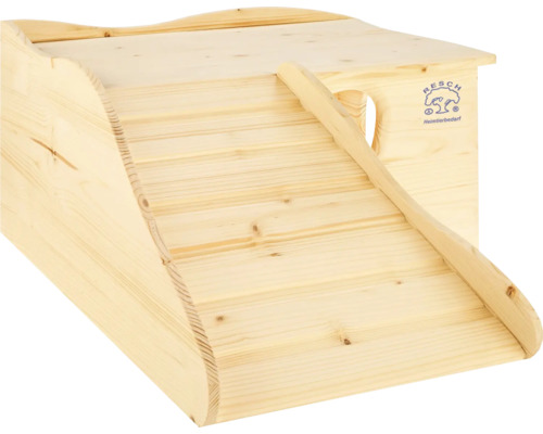 Kleintierhaus aus Holz mit Rampe