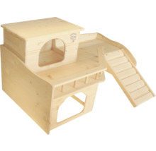 Resch Château pour lapins avec grande terrasse en bois