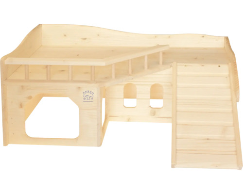 Spielhaus aus Holz mit Leiter