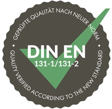 DIN EN 131-1/131-2 Geprüfte Qualität nach neuer Norm Siegel