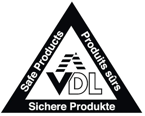 VDL Zeichen für geprüfte, sichere Produkte