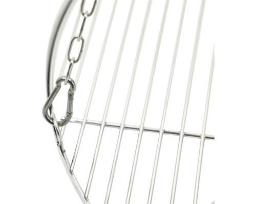 Grille de barbecue avec chaîne et mousqueton
