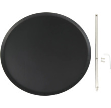 Plateau de service noir avec support et vis