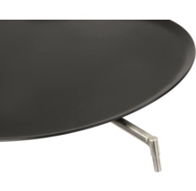 Plancha en acier avec trépied