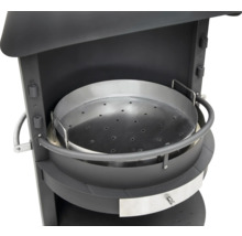 Vue détaillée d''un foyer de jardin avec insert