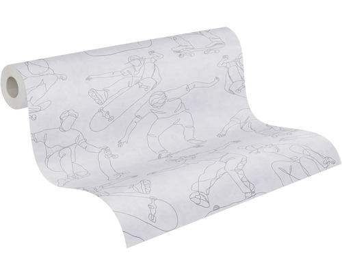 Rouleau de papier peint avec motif de skateur