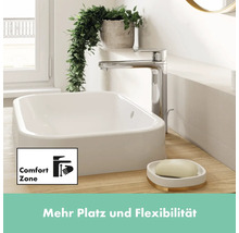 hansgrohe Waschtischarmatur VERNIS BLEND 190 chrom mit Zugstangen-Ablaufgarnitur 71572000