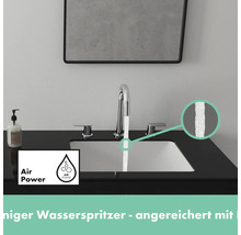 hansgrohe 3-Loch Waschtischarmatur VERNIS SHAPE mit Zugstangen-Ablaufgarnitur chrom 71563000