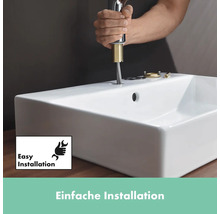 Installation einer Armatur auf einem Waschbecken