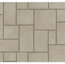 Motif de carreaux avec grain de bois