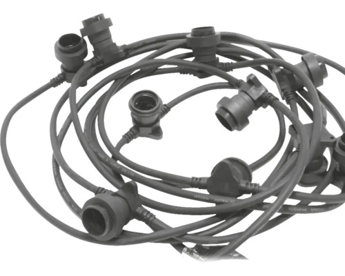 Guirlande lumineuse avec douilles et enrouleur de câble