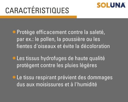 Housse de protection pour parasol SOLUNA 235x55 cm