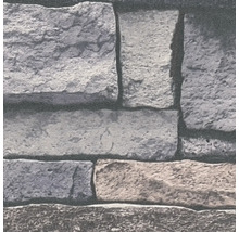Gros plan d''un papier peint imitation mur de pierre avec des pierres rectangulaires