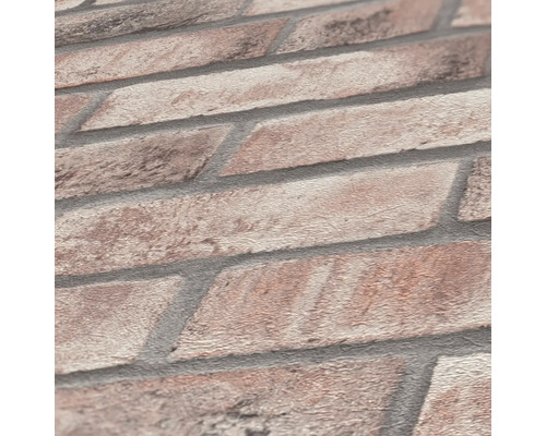 Gros plan d''un papier peint avec un motif de briques