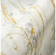Papier peint avec motif marbre et or