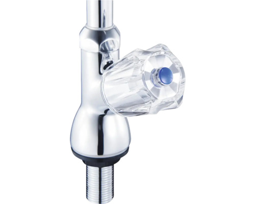 Robinet avec poignée transparente