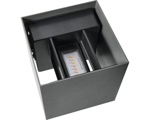 Applique murale extérieure grise avec LED