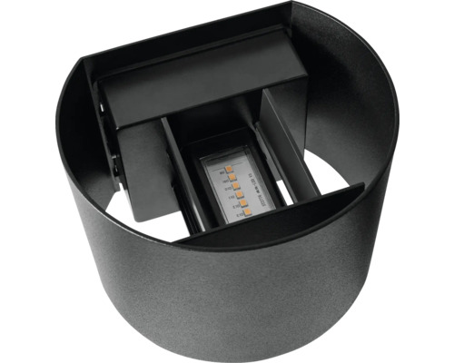 Schwarze LED-Wandleuchte für den Aussenbereich