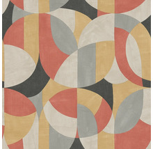 Geometrisches Muster mit Halbkreisen und Rechtecken Tapete