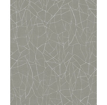 Graue Tapete mit abstraktem Rissmuster für die Wandgestaltung