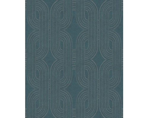 Tapete mit sich wiederholendem, abstraktem Muster aus Bögen