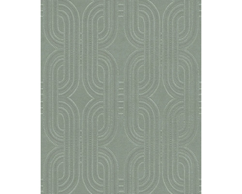 Tapete mit grafischem Muster aus Kreisen und Linien