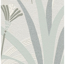 Nahaufnahme einer Tapete mit Pflanzenmuster